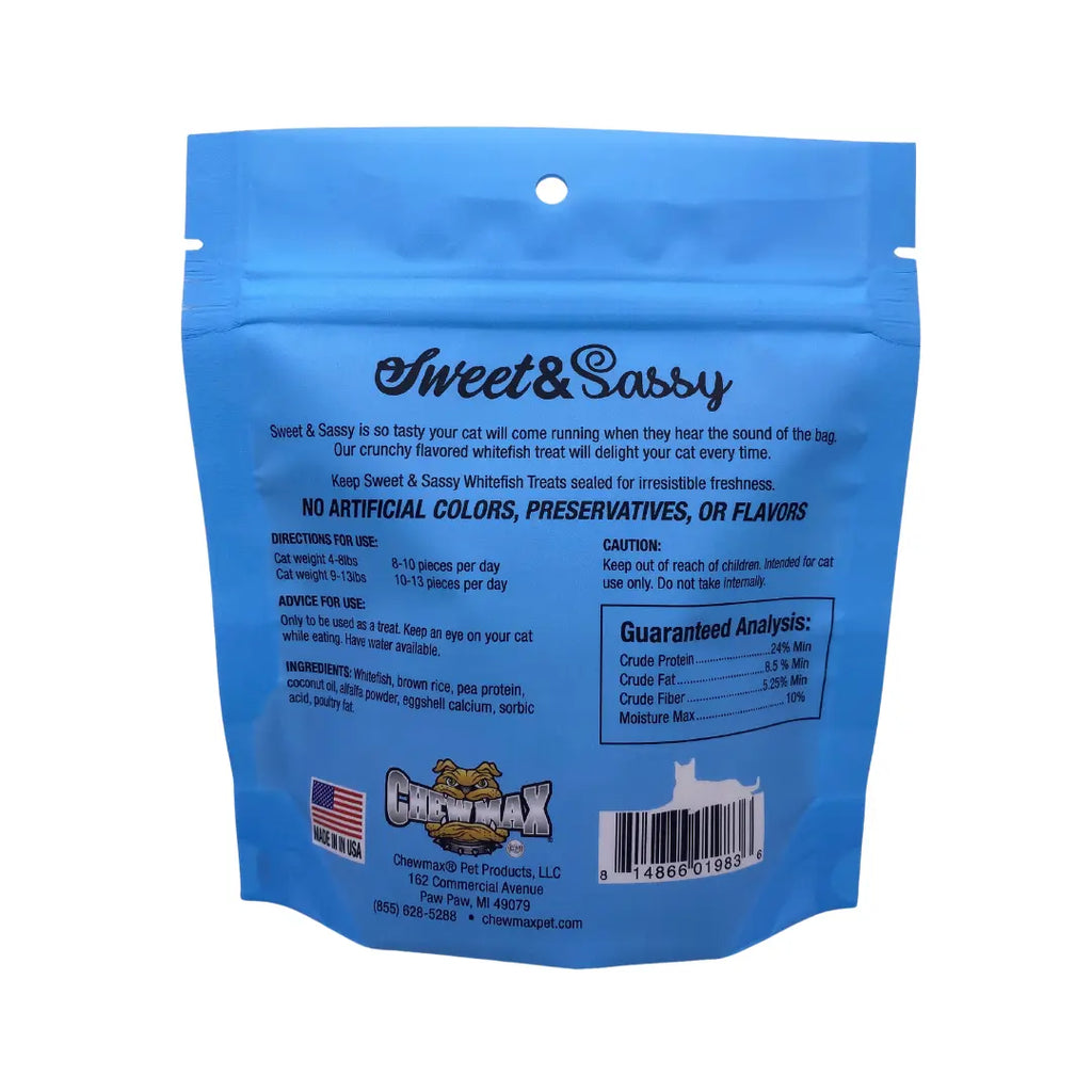 Sweet & Sassy Cat Treats Whitefish Flavor - FurrBaby Necessities
