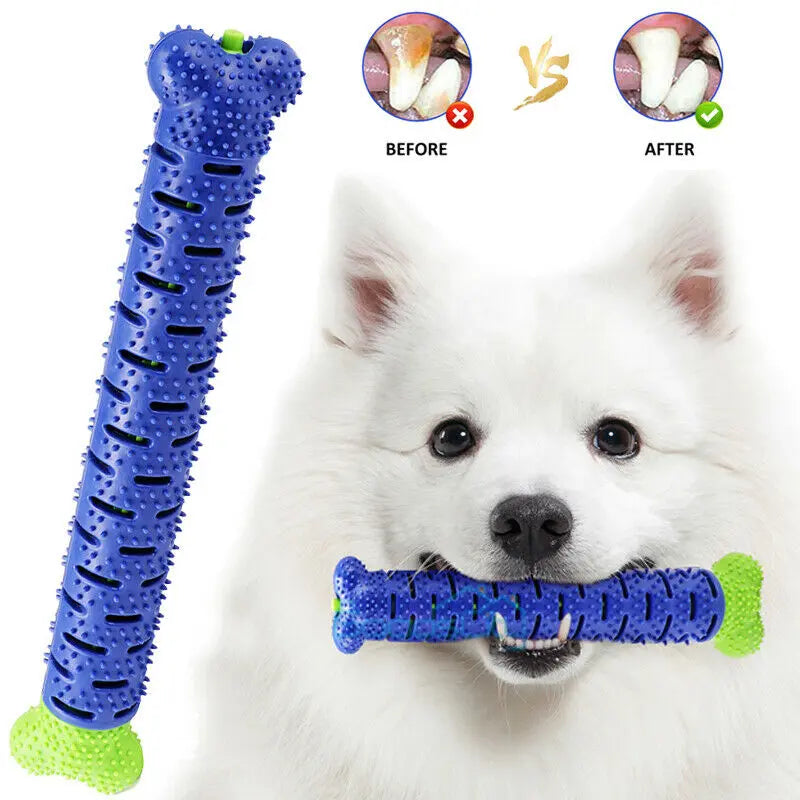 Dog Chew Toys Toothbrush Pets Molar Tooth Cleaning Brushing Stick Doggy Silicone - FurrBaby Necessities