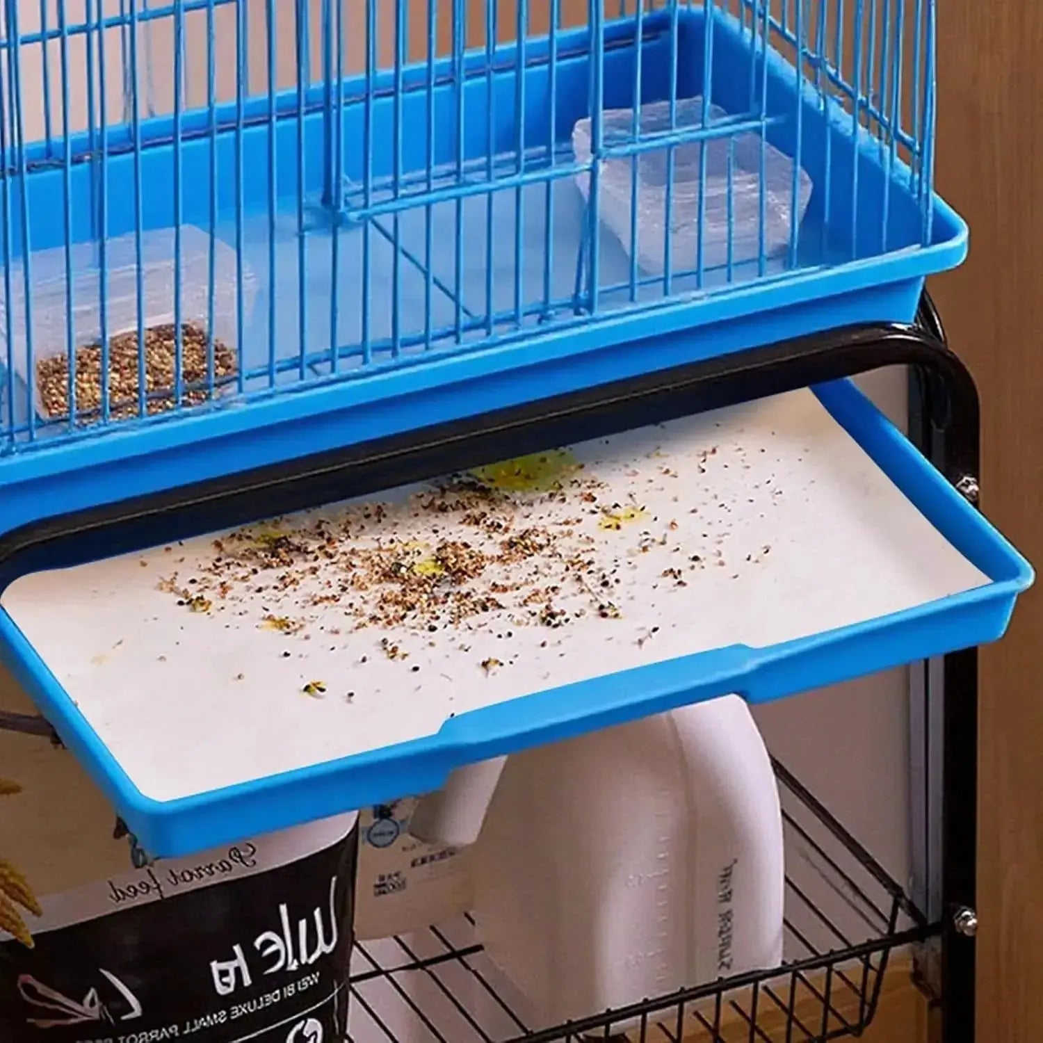Disposable Bird Cage Liners - 200 Pack for Easy Cleanup and Healthier Birds by Wags & Whiskers Pet Supply