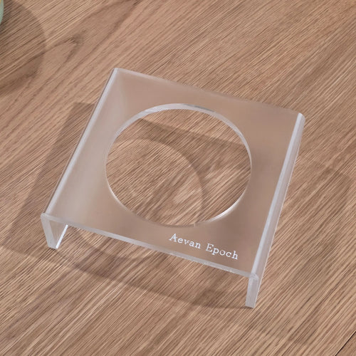 Aevan Epoch | Frosted Acrylic Pet Bowl Stand Pet Supply Collective