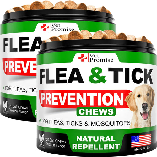 Flea & Tick Chews for Dogs 2-Pack Zamzamas