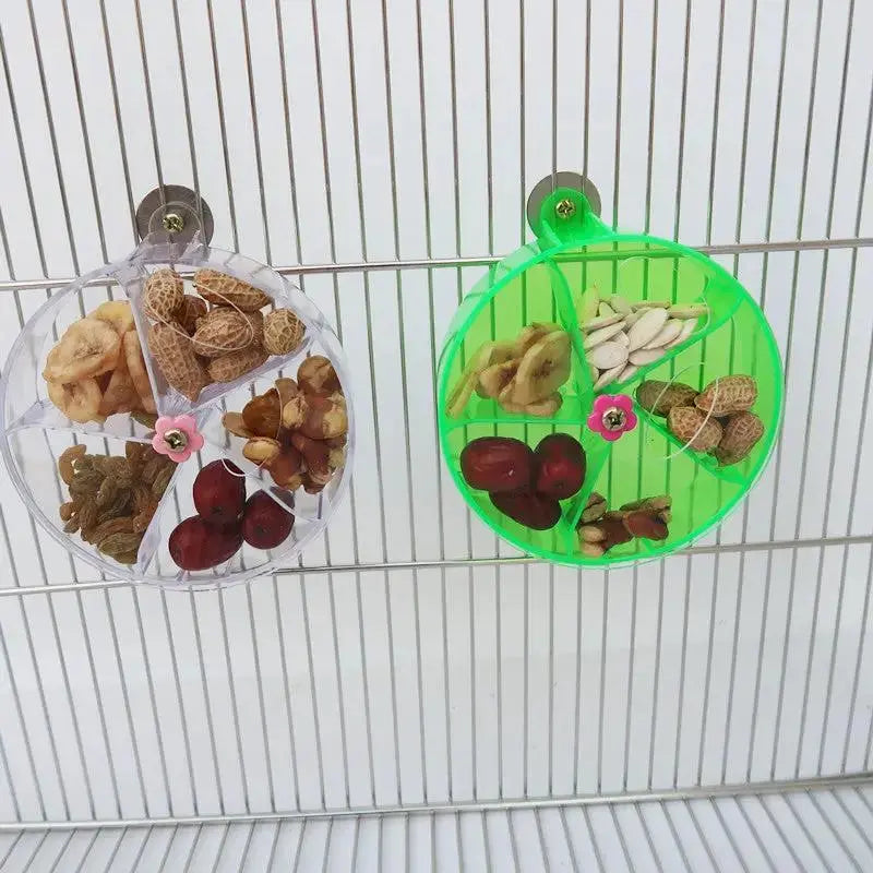 Heavy Duty Parrot Acrylic Food Foraging Wheel Toy Bird Puzzle Training Game - FurrBaby Necessities
