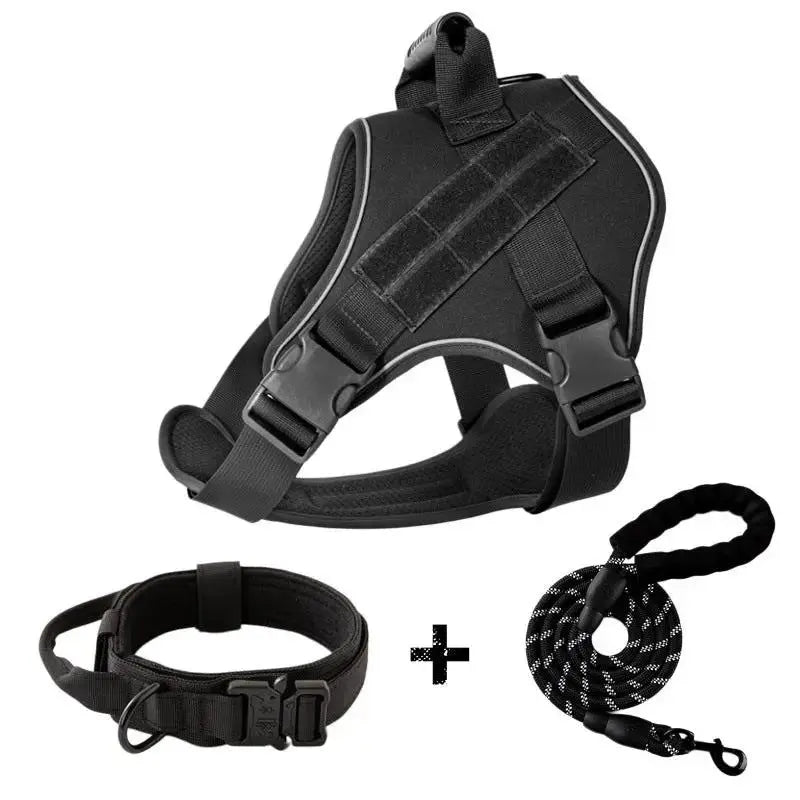 Breathable Tactical Harness Traction Rope for Large Dogs by Pet Zen