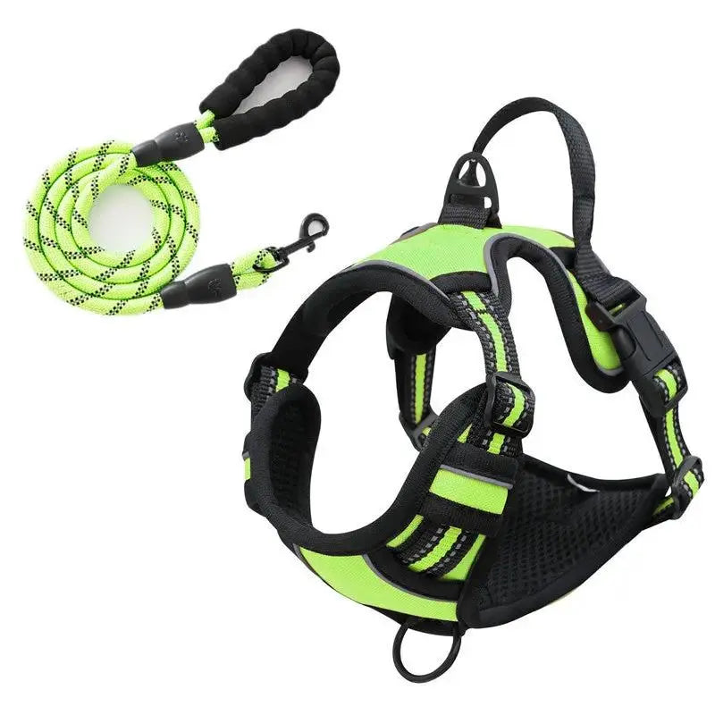 Vest-Style Reflective and Breathable Chest Strap Leash by Pet Zen