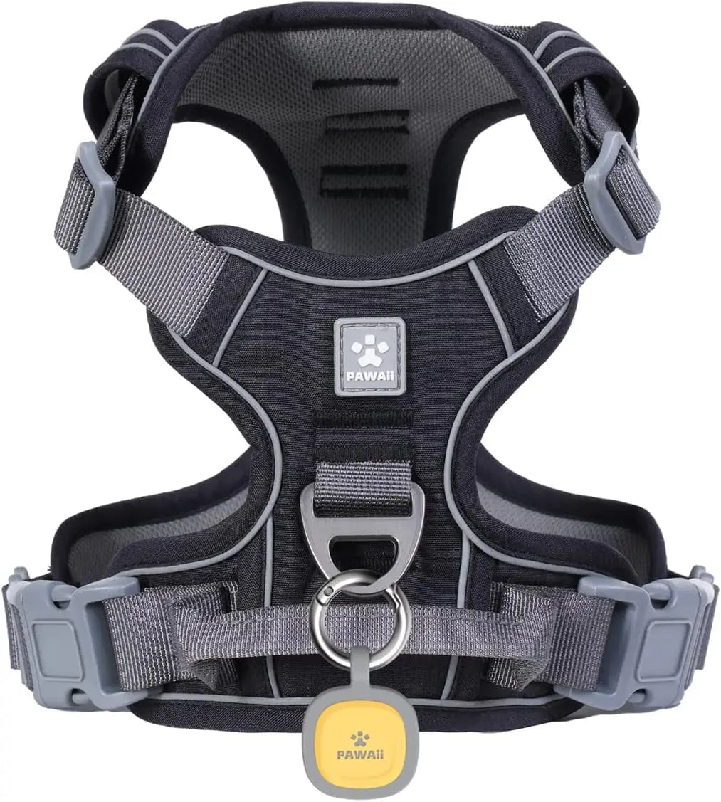 No Pull Dog Harness Reflective Adjustable Vest with ID Tag Small Dogs Wags & Whiskers Pet Supply