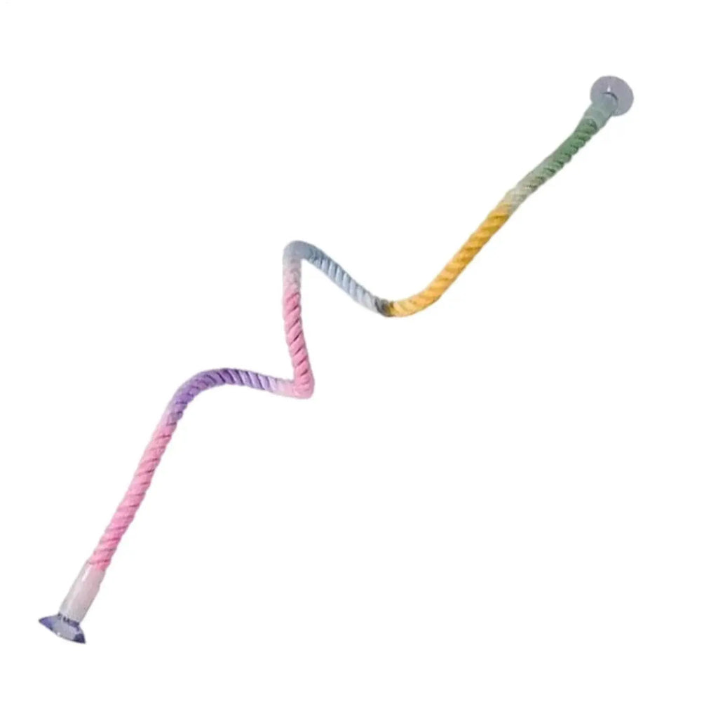Bird Rope Perch Suction Cup Stretchable Bendable Colorful by Generic