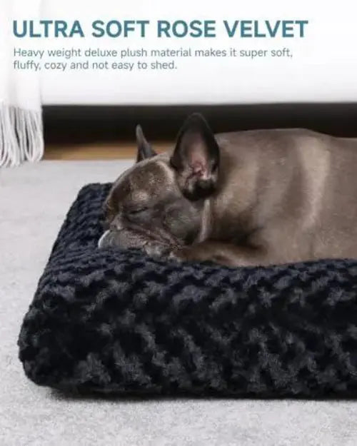 KSIIA Washable Dog Bed Dog Crate Bed Deluxe Plush Pet Mat by KSIIA