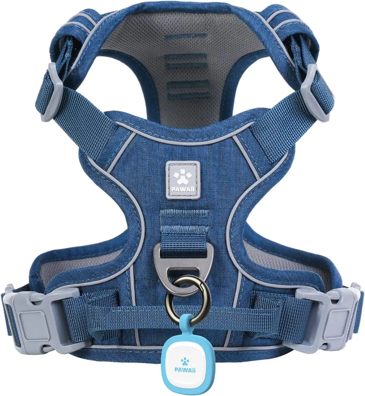 No Pull Dog Harness Reflective Adjustable Vest with ID Tag Small Dogs Wags & Whiskers Pet Supply