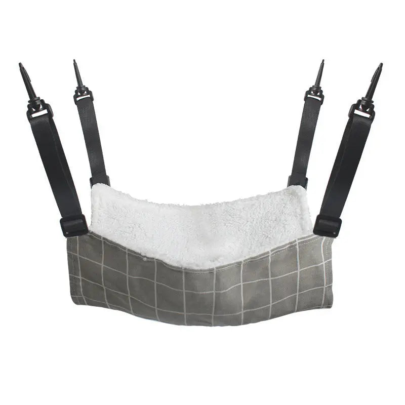 Lamb Fleece Cat Hanging Beds Pets Cage Hammock Bed For Kitten Hanging Seat Indoor Durable Winter Cat Bed Kitty Nest Puppy Cushion Pet Products Sochenda