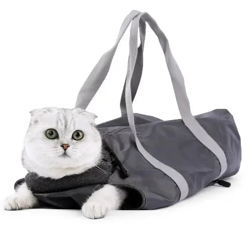 Portable Polyester Cat Travel Bag With Double Lined Scratch Protection - FurrBaby Necessities