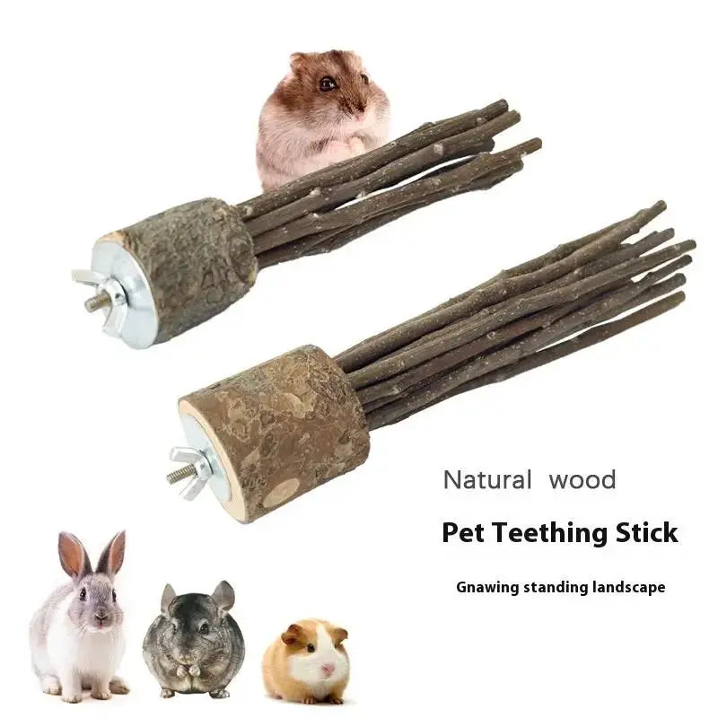Hamster Rabbit Guinea Pig Hamster Natural Log Molar Rod Toy by Sell My Stuff