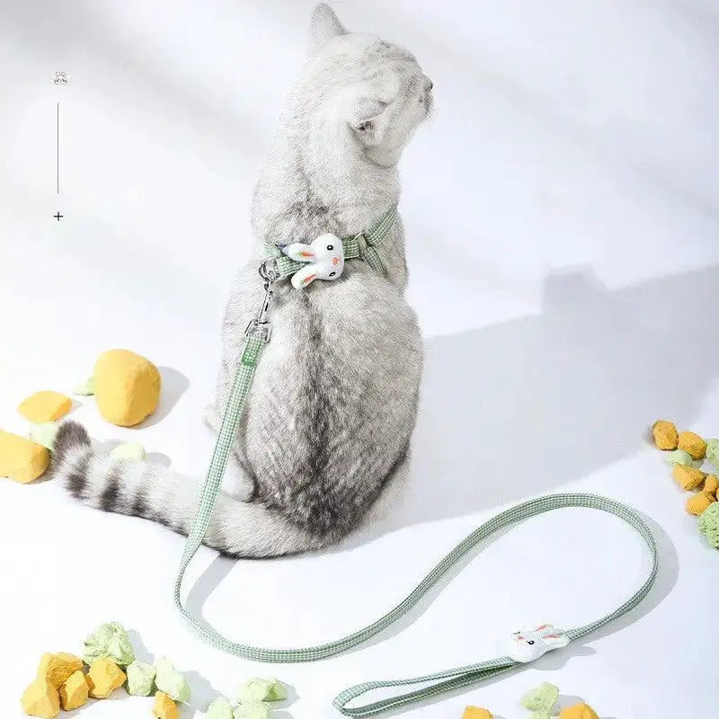 Houndstooth Escape Proof Cat Harness And Leash For Small Cats - FurrBaby Necessities