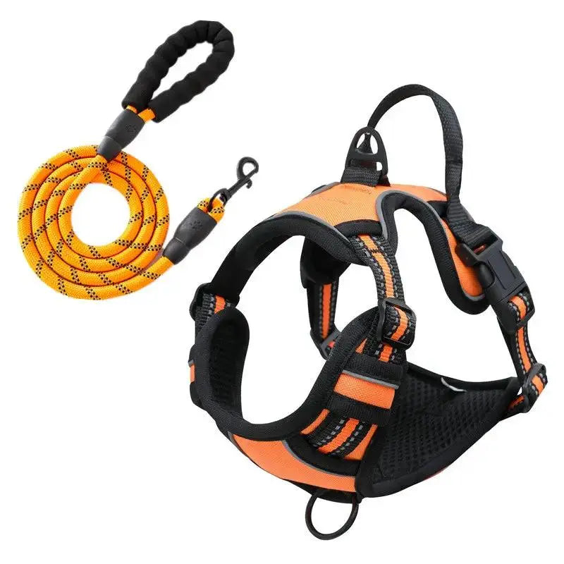 Vest-Style Reflective and Breathable Chest Strap Leash by Pet Zen