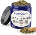 Pure Catnip for Cats North American Grown Fresh Catnip Jar Wags & Whiskers Pet Supply