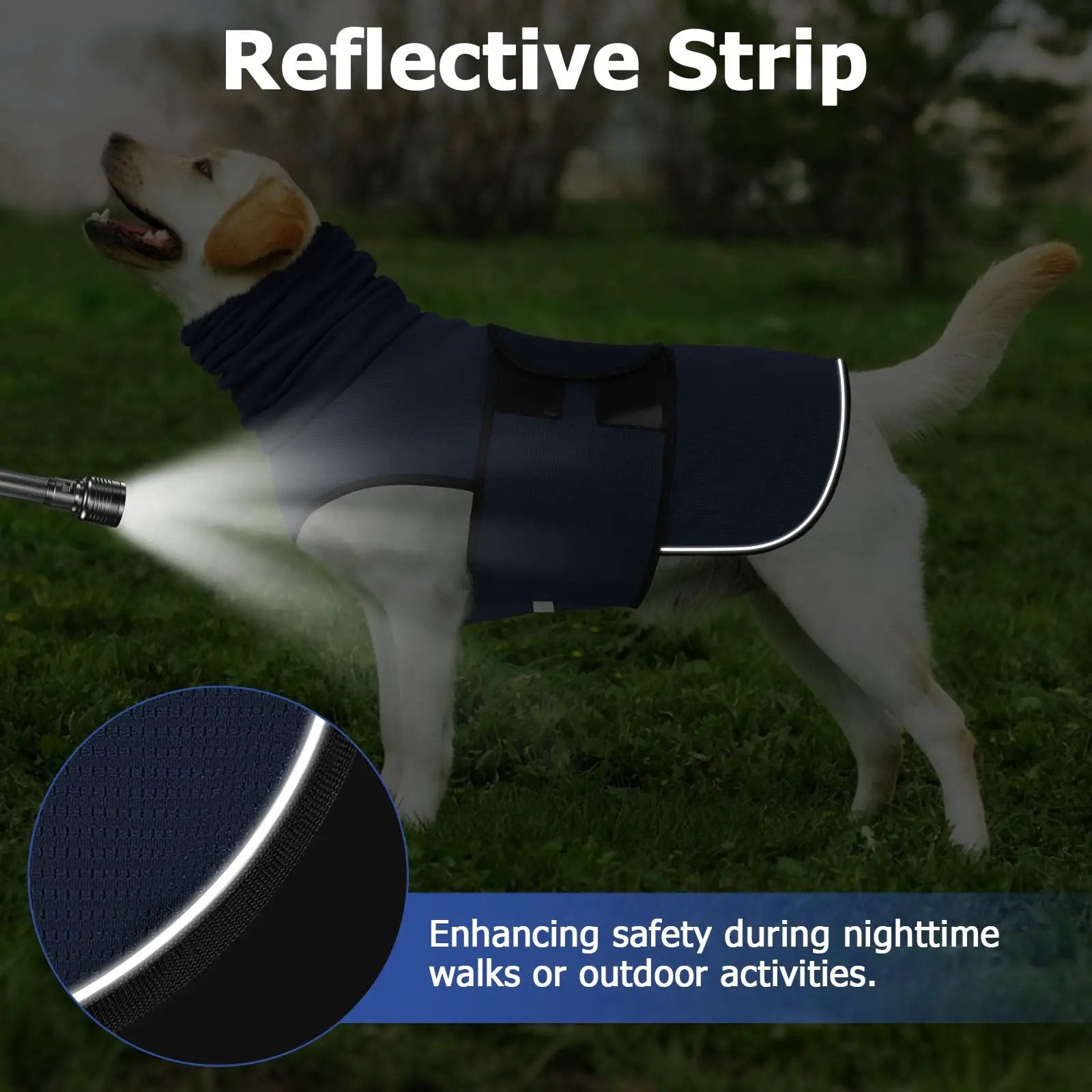 2-in-1 Dog Anxiety Vest With Hood, Soft Dog Calming Shirt With Stretchy Ear Head Cover For Stress Relief, Breathable Shirt Jacket For Thunderstorms, Separation & Vet Visits by Pet Zen