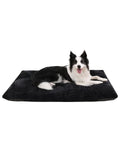Dog Crate Bed Deluxe Flannel Washable Dog Beds Fulffy Comfy Kennel Pad Anti-Slip Pet Sleeping Mat for Large, Jumbo, Medium, Small Dogs by KSIIA