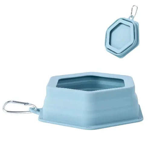 No Splash Dog Travel Bowls for Cars, Spill Proof Collapsible Dogs Water and Food Feeder Dispenser Integrated Molding Portable Cat Dish for Pet Vehicle Road Trips by SLSON