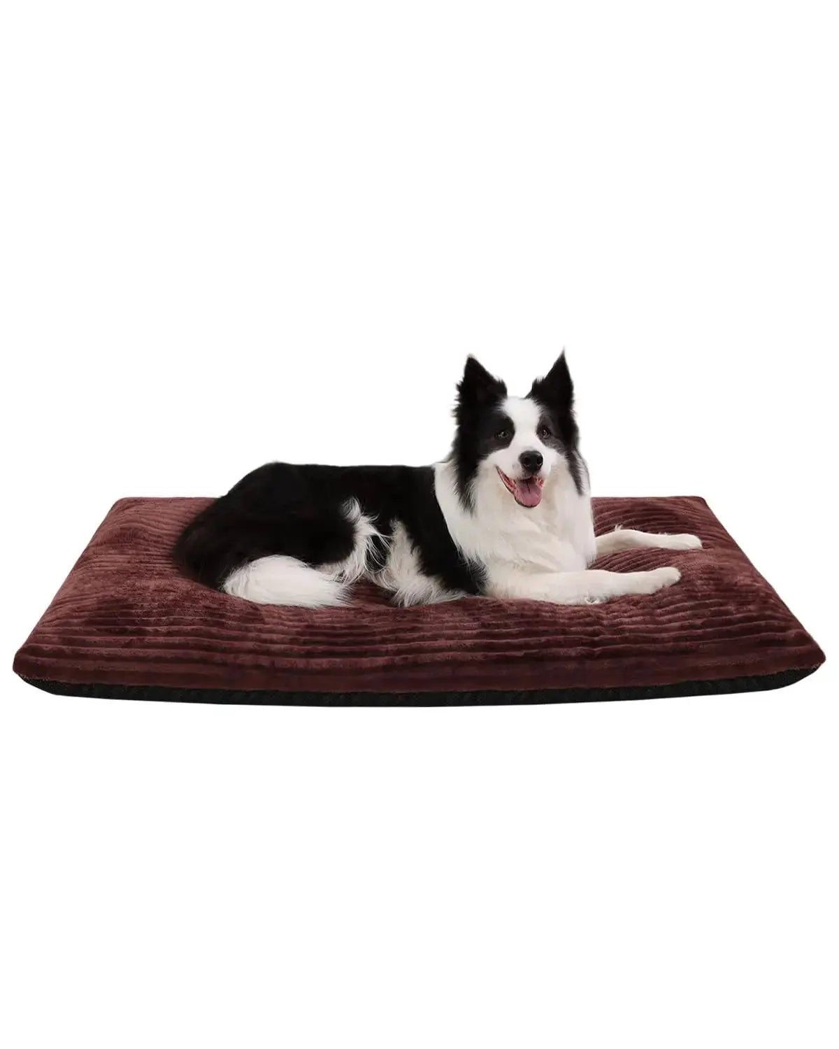 Dog Crate Bed Deluxe Flannel Washable Dog Beds Fulffy Comfy Kennel Pad Anti-Slip Pet Sleeping Mat for Large, Jumbo, Medium, Small Dogs by KSIIA