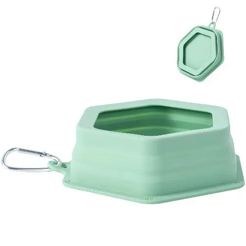 No Splash Dog Travel Bowls for Cars, Spill Proof Collapsible Dogs Water and Food Feeder Dispenser Integrated Molding Portable Cat Dish for Pet Vehicle Road Trips by SLSON