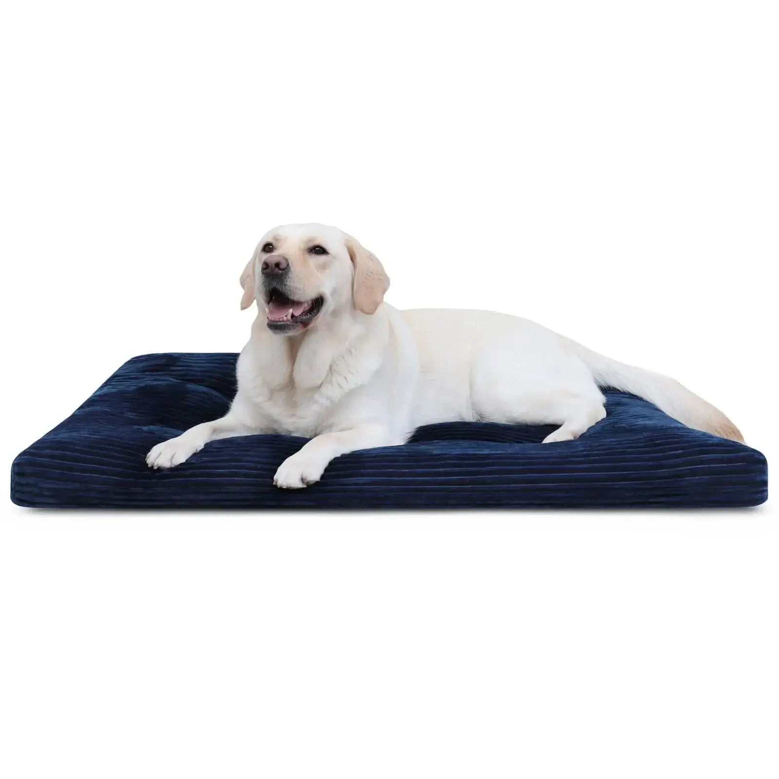 Dog Crate Bed Deluxe Flannel Washable Dog Beds Fulffy Comfy Kennel Pad Anti-Slip Pet Sleeping Mat for Large, Jumbo, Medium, Small Dogs by KSIIA