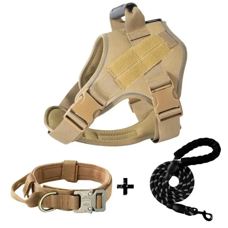 Breathable Tactical Harness Traction Rope for Large Dogs by Pet Zen