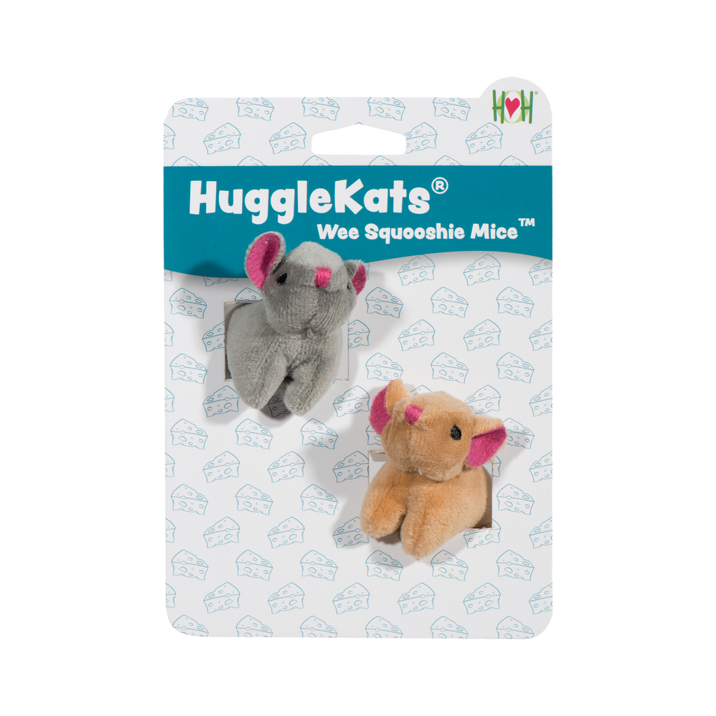 HuggleKats® Wee Squooshie™ Cat Mouse Toys, 2 Pack