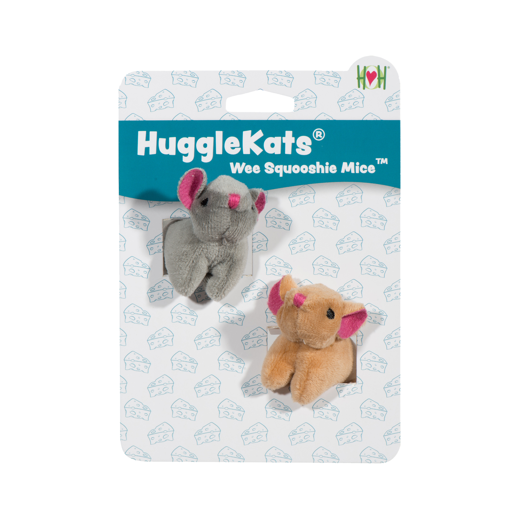 HuggleKats® Wee Squooshie™ Cat Mouse Toys, 2 Pack