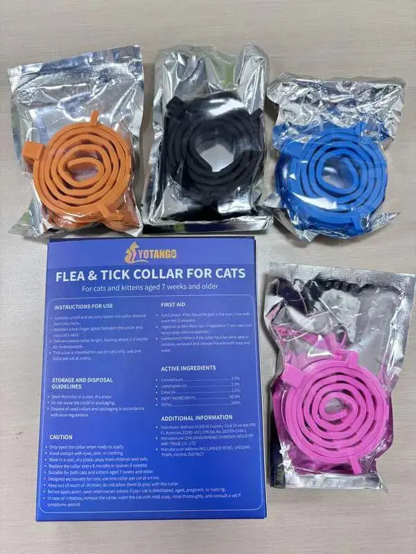 4 Pack Flea Collar for Cats YK by YOTANGO