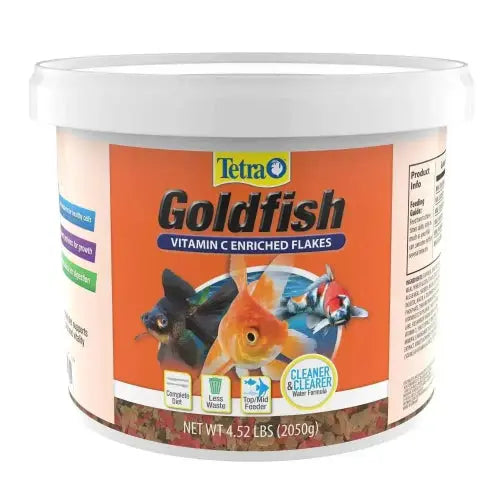 Tetra Goldfish Flakes, Nutritionally Balanced Diet for Aquarium Fish, Vitamin C Enriched Flakes by Tetra