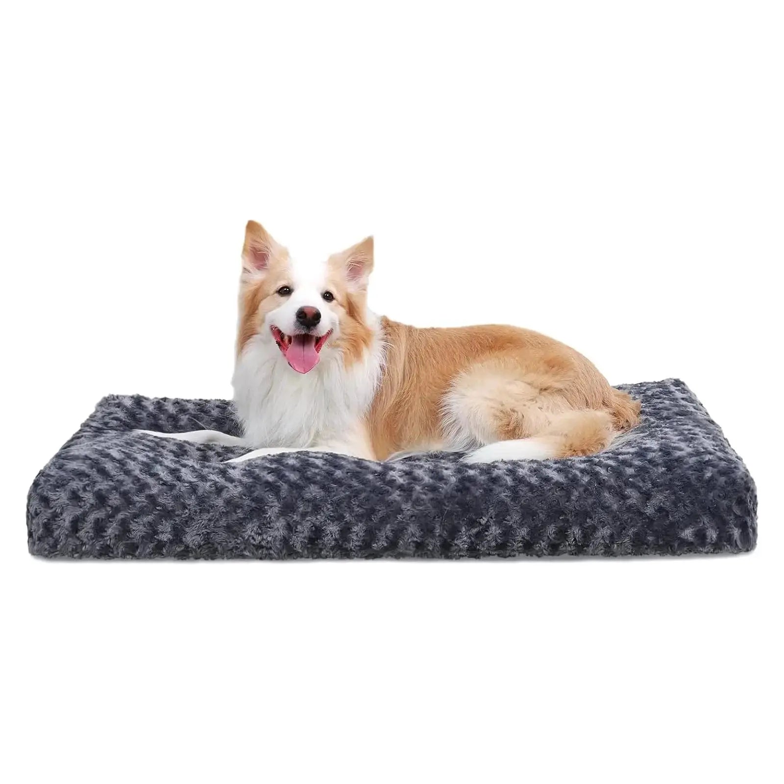 KSIIA Washable Dog Bed Dog Crate Bed Deluxe Plush Pet Mat by KSIIA