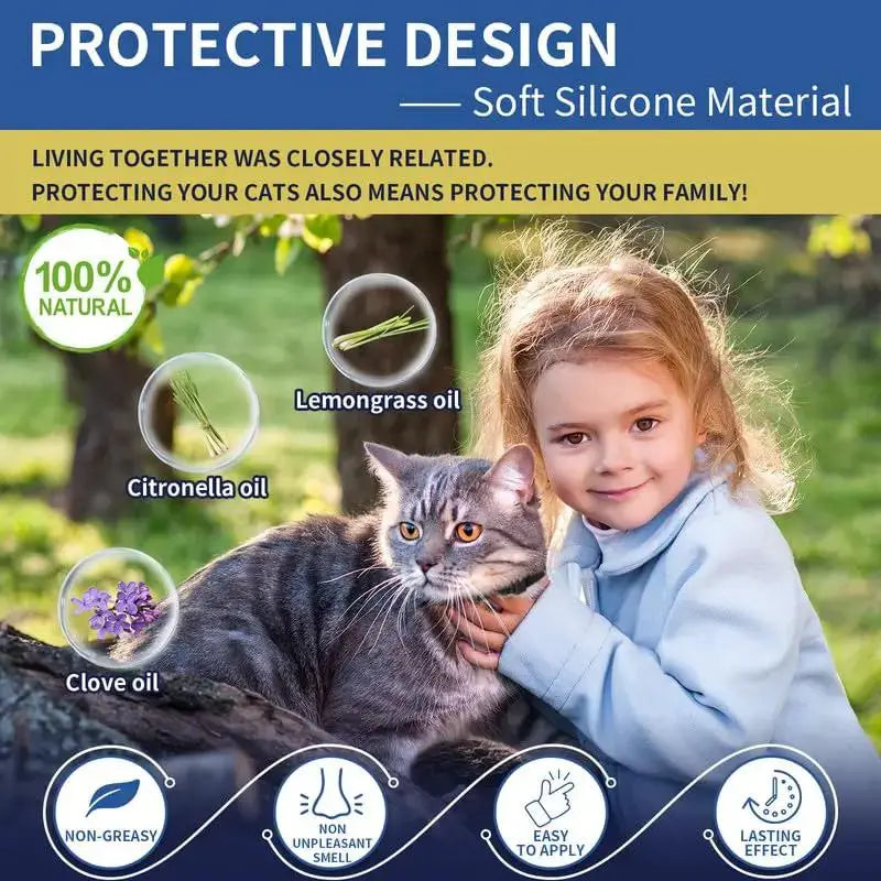 4 Pack Flea Collar for Cats YK by YOTANGO