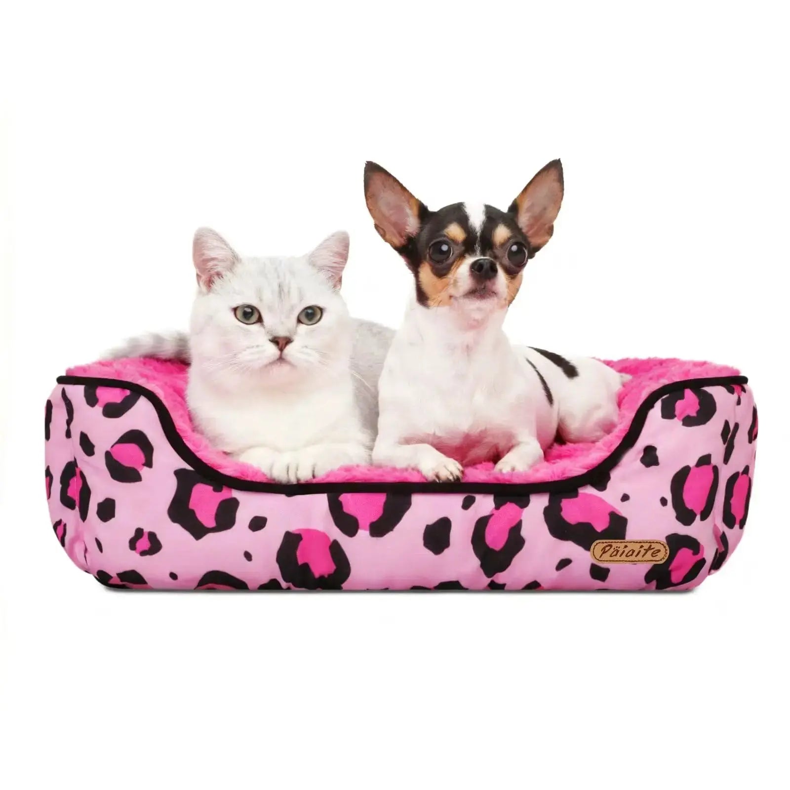 Rectangle Washable Dog Bed for Large, Medium & Small Dogs – Soft Calming Puppy Beds, Durable Warm Pet Sofa with Non-Slip Bottom for Indoor Use. by Paiaite