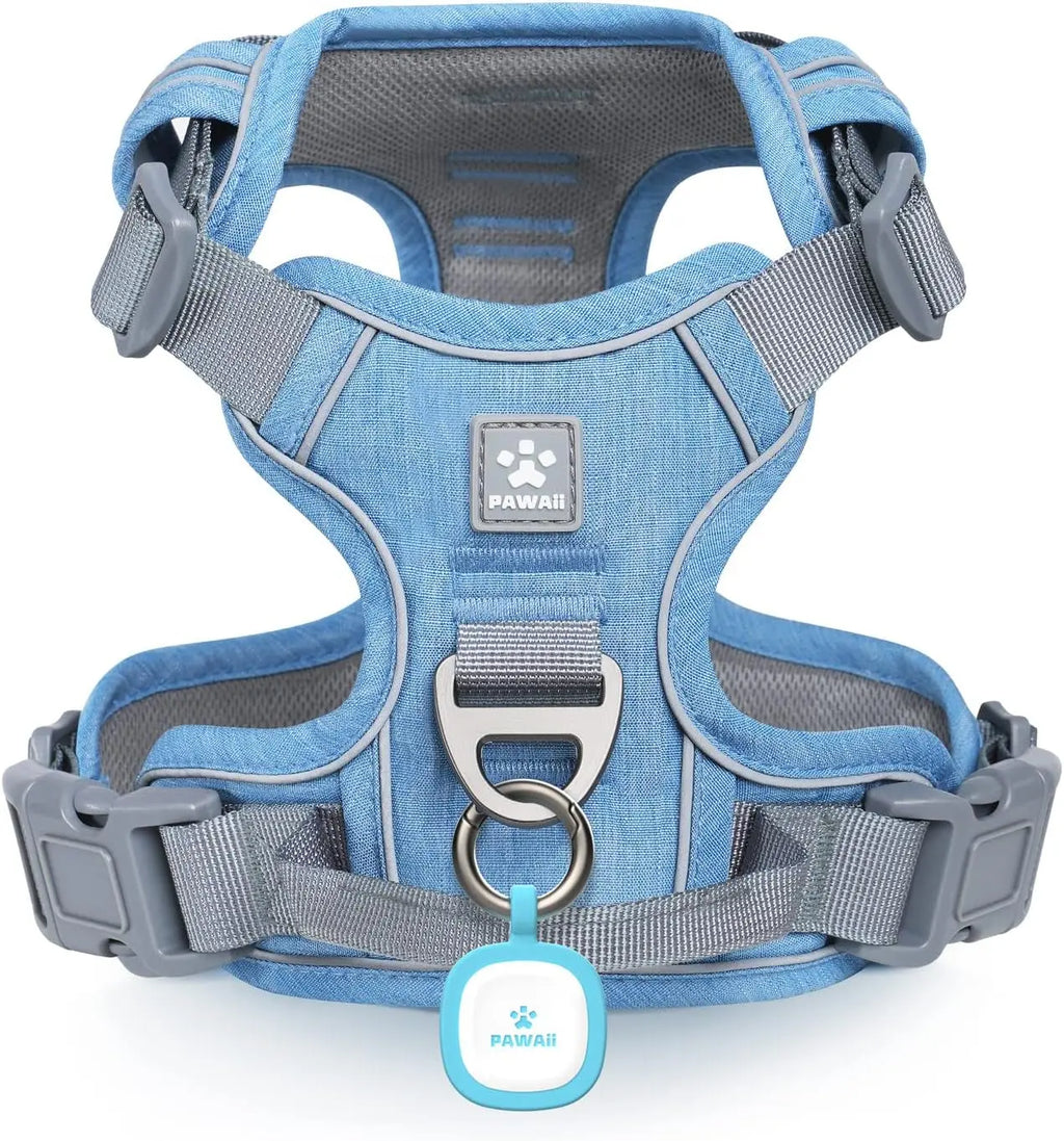 No Pull Dog Harness Reflective Adjustable Vest with ID Tag Small Dogs Wags & Whiskers Pet Supply