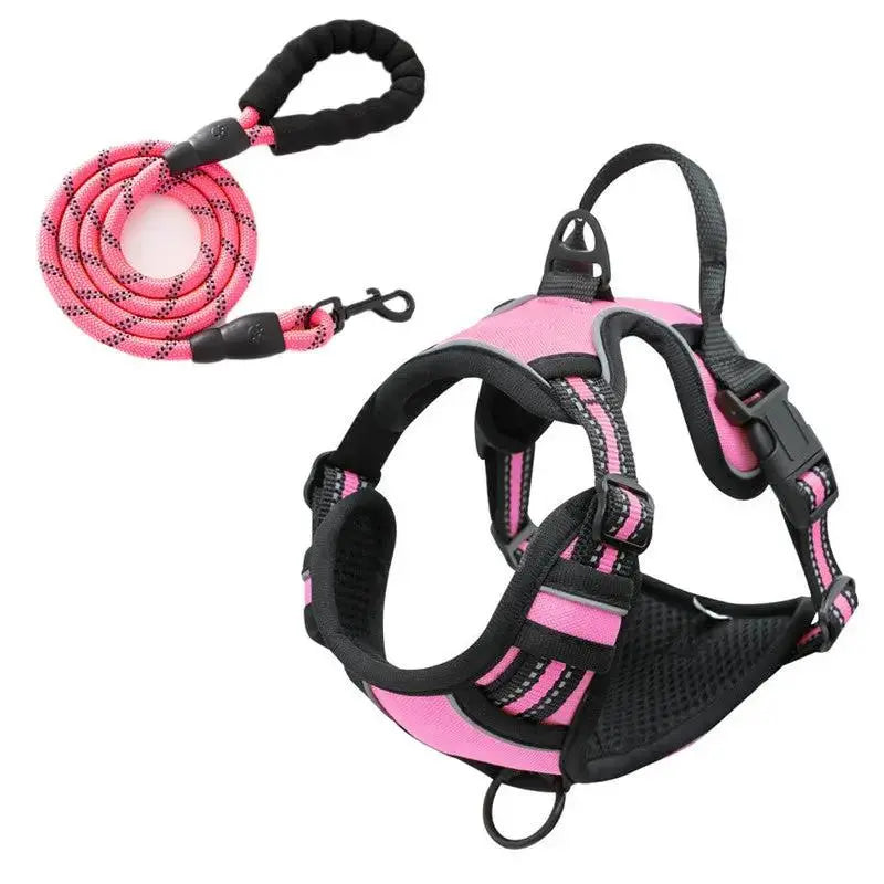 Vest-Style Reflective and Breathable Chest Strap Leash by Pet Zen