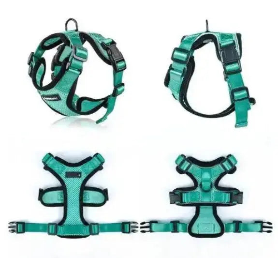 Adjustable Mesh Cat Harness Escape Proof With Car Seat Belt L - FurrBaby Necessities