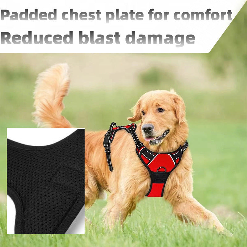 Vest-Style Reflective and Breathable Chest Strap Leash Pet Zen