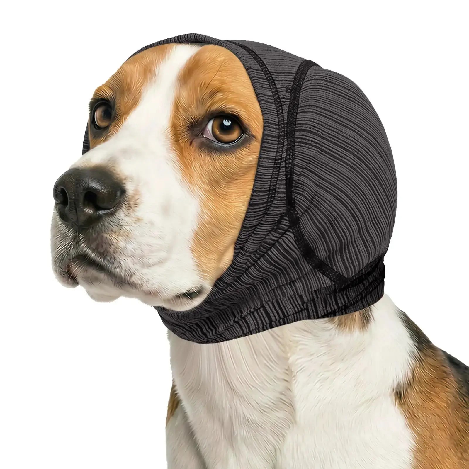Soft Dog Ear Cover for Loud Noises, Thunderstorms & Fireworks - Dog Ear Wrap for Hematoma and Post-Surgery Recovery, Prevents Shaking and Scratching - Dog Head Cover for Bathing, Grooming, Rainy Walks, and Swimming by Pet Zen