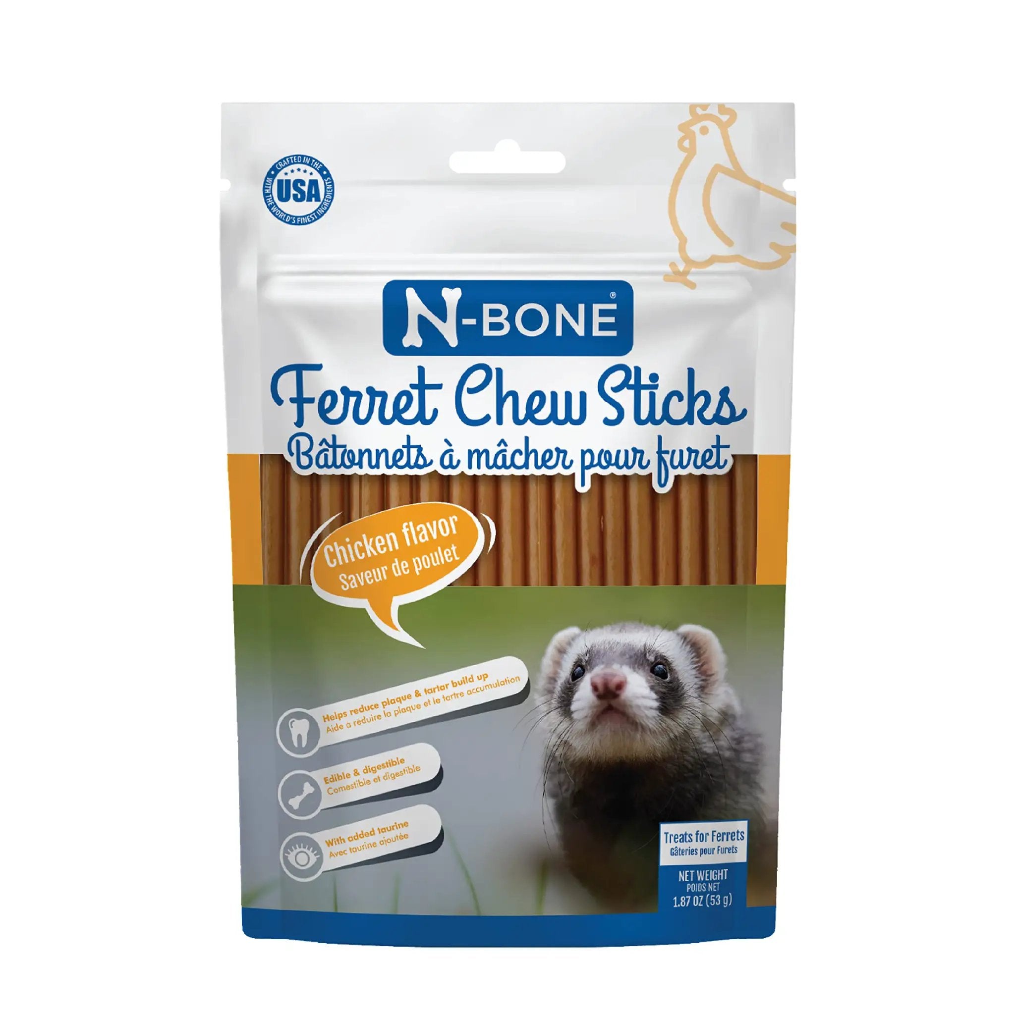 N-Bone Ferret Chew Sticks - Assorted Flavors and Sizes by N-Bone