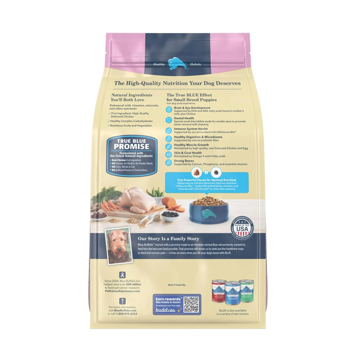 Blue Buffalo Life Protection Formula Small Dry Bag Dog Puppy Cognitive Development