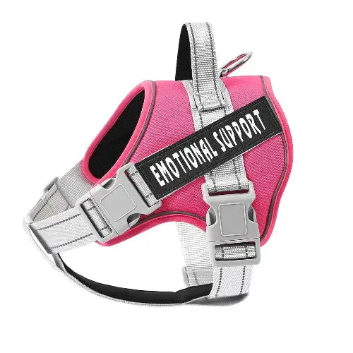voopet Emotional Support Dog Harness, Professional Service Dog Vest Harness for Small Medium Large Dogs, Reflective Breathable and Adjustable No Pull/Choke ESA Essential Harness by VOOPET