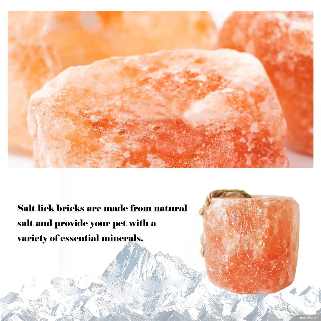 kathson Himalayan Salt Lick Salt Block on Rope for Horse Animals Mineral Salt Licks Natural Pink Licking Salt for Horses Deer Cattle Sheep and Other Livestock (1 Pcs,2.4-3.3 lbs) by kathson