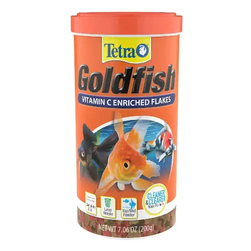 Tetra Goldfish Flakes, Nutritionally Balanced Diet for Aquarium Fish, Vitamin C Enriched Flakes by Tetra