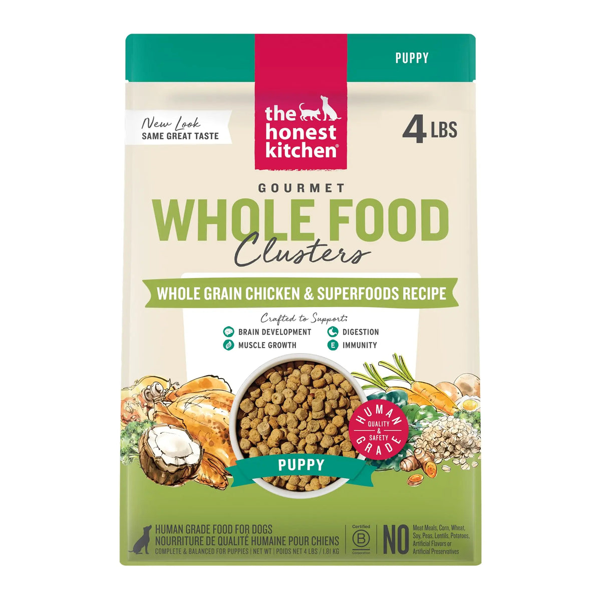 The Honest Kitchen Whole Food Clusters Puppy Whole Grain Chicken Dry Dog Food - FurrBaby Necessities
