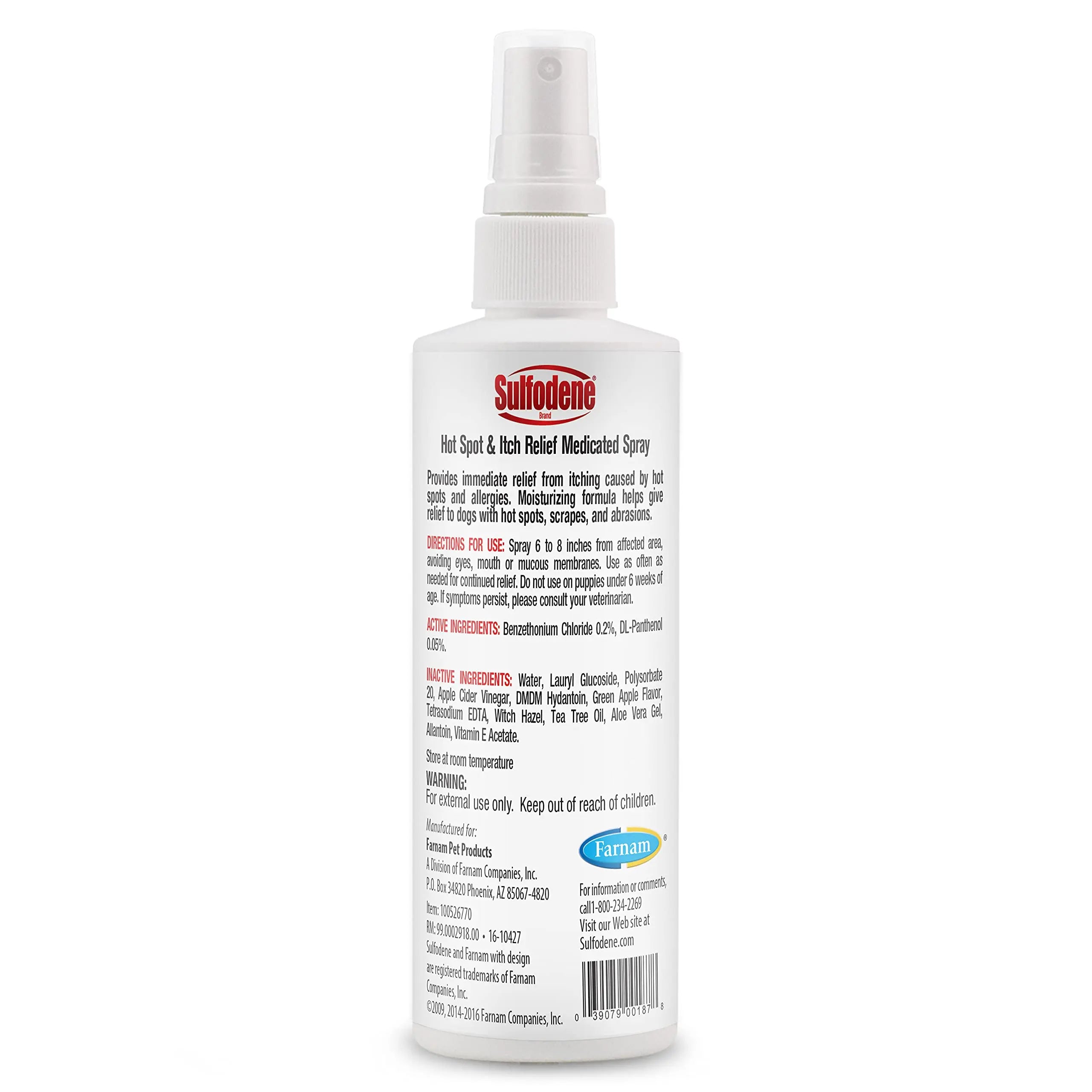 Sulfodene Hot Spot & Itch Relief Medicated Spray for Dog 8oz by Sulfodene