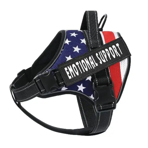 voopet Emotional Support Dog Harness, Professional Service Dog Vest Harness for Small Medium Large Dogs, Reflective Breathable and Adjustable No Pull/Choke ESA Essential Harness by VOOPET
