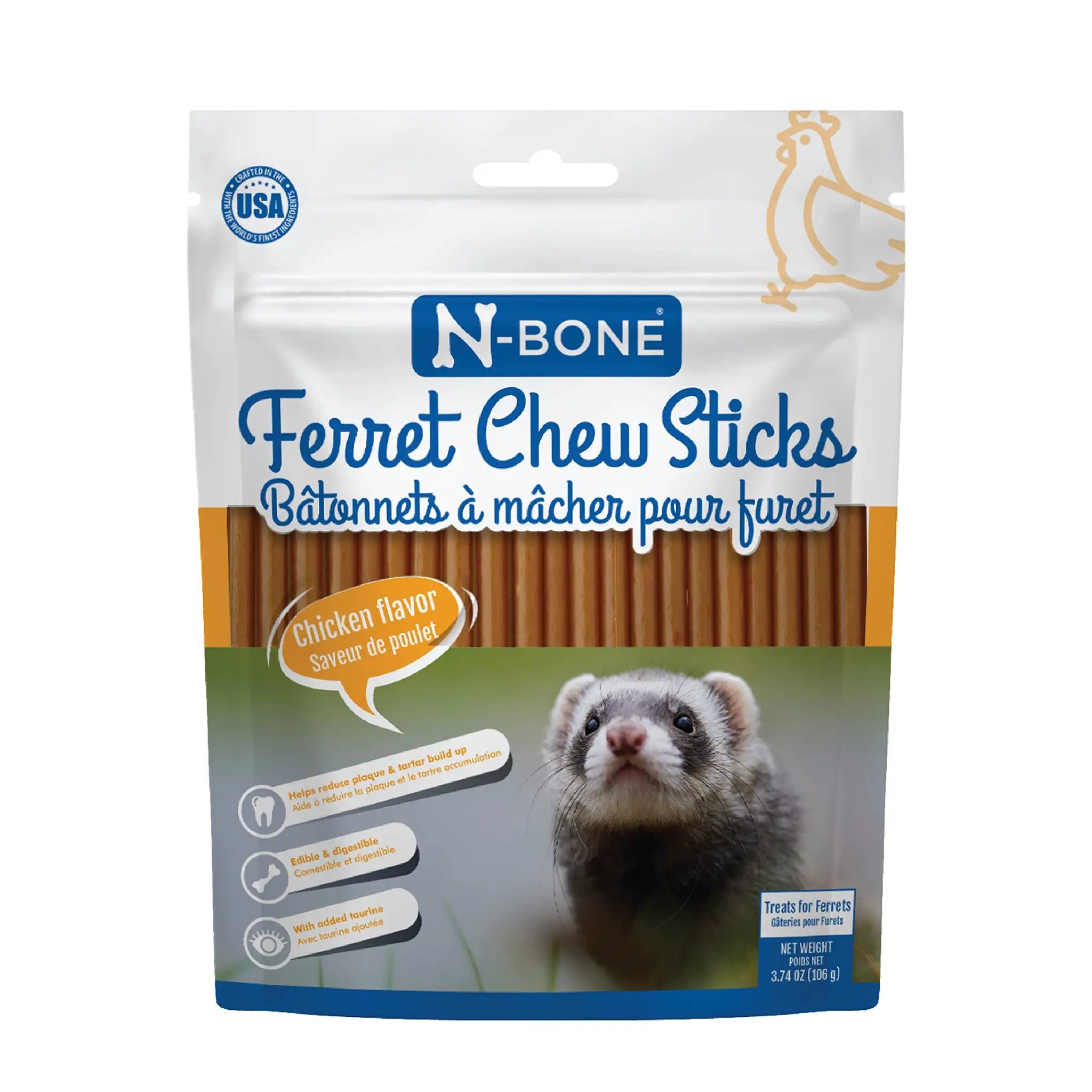 N-Bone Ferret Chew Sticks - Assorted Flavors and Sizes by N-Bone