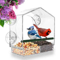 Mrcrafts Window Bird Feeder for Outside with Strong Suction Cups, Fits for Cardinals, Finches, Chickadees etc. by Mrcrafts