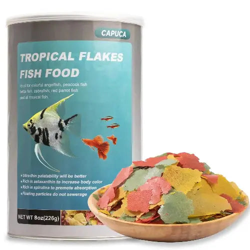 capuca Aquarium Fish-Parent Fish Food Flakes and Blood Worms by capuca