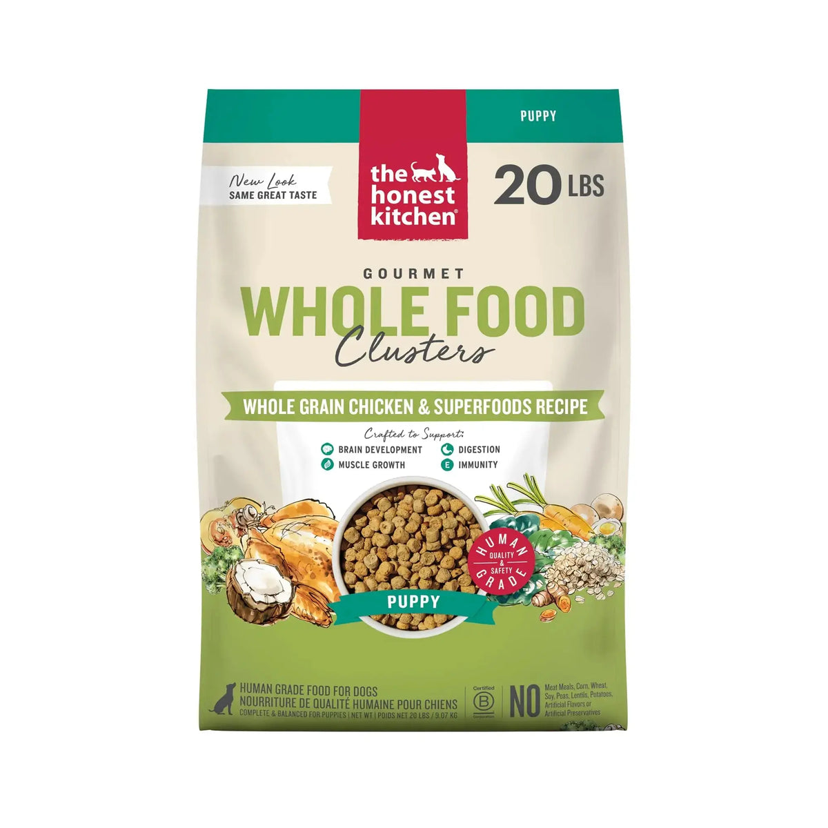 The Honest Kitchen Whole Food Clusters Puppy Whole Grain Chicken Dry Dog Food - FurrBaby Necessities