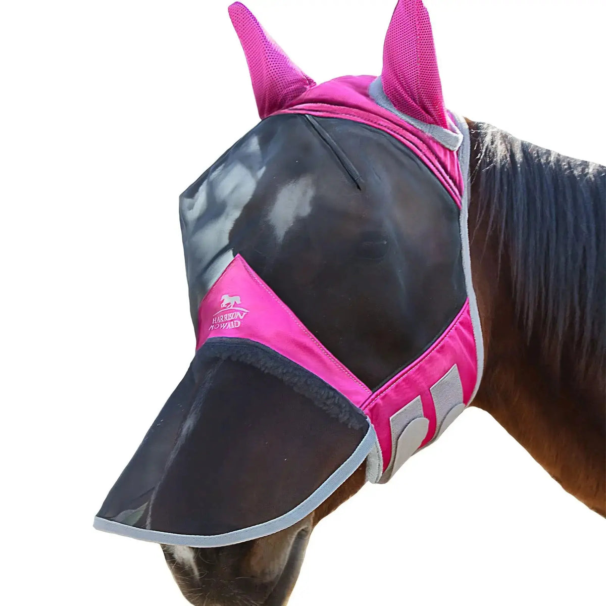 Harrison Howard Pro Luminous Horse Fly Mask Large Eye Space Full Face UV Protection for Horse by Harrison Howard